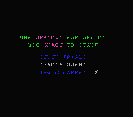 Master Of The Lamps screenshot 3 for MSX